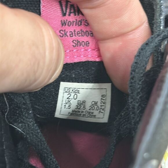 vans off the wall rainbow unicorn kids shoes sz 2 - Picture 5 of 5